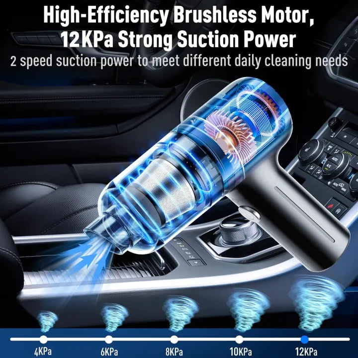 Portable Wireless Car Vacuum Cleaner – 6000Pa High Suction* 🚗💨