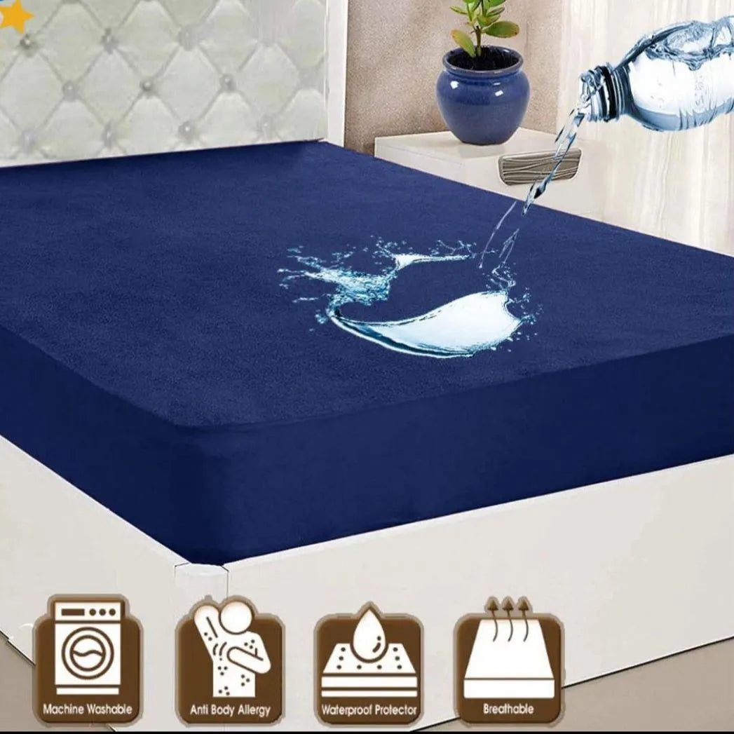 100% Waterproof Mattress Protector – Durable 2-Layer Design 🛏️💦