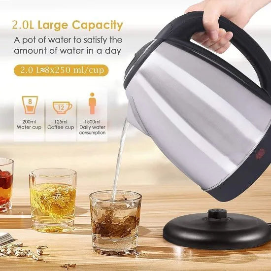 Premium 2-Liter Stainless Steel Electric Kettle ☕