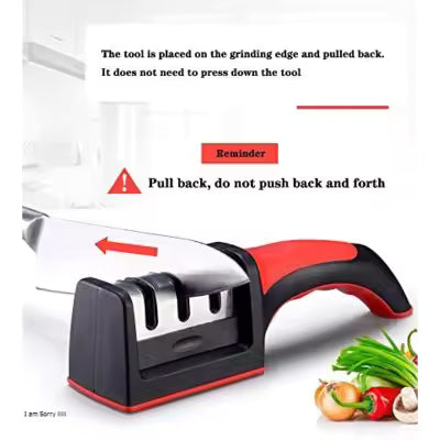 *3-Stage Knife Sharpener – Sharp Blades, Easy Life!* 🔪