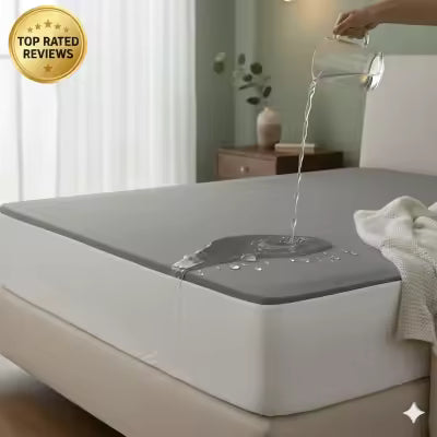 100% Waterproof Mattress Protector – Durable 2-Layer Design 🛏️💦