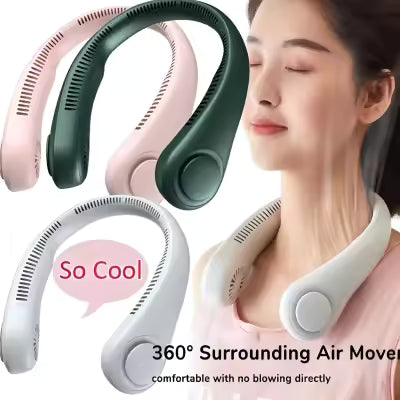 New Bladeless Neck Fan – Stay Cool Anywhere, Anytime* ❄️🌬️