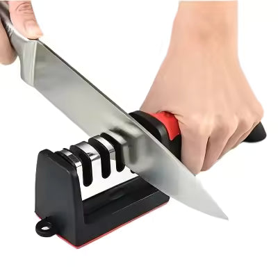 *3-Stage Knife Sharpener – Sharp Blades, Easy Life!* 🔪
