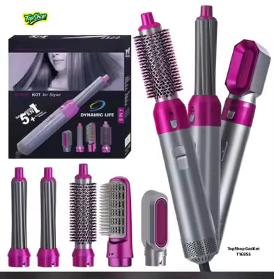 5-in-1 Professional Hair Styler & Hot Air Comb
