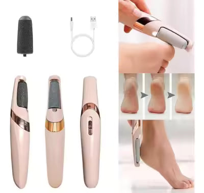 *Electric Foot File & Callus Remover – Smooth Feet in Minutes* 👣
