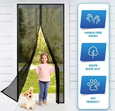 Magnetic Screen Door – Hands-Free Mesh Curtain* 🦟🚪