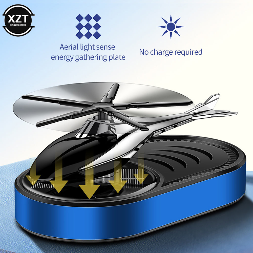 Solar Powered Rotating Helicopter Car Air Freshener* 🚁☀️