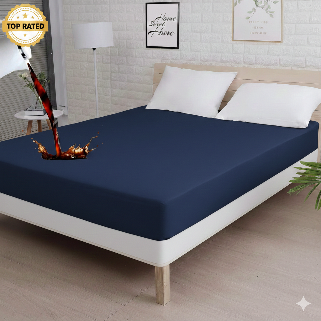 100% Waterproof Mattress Protector – Durable 2-Layer Design 🛏️💦