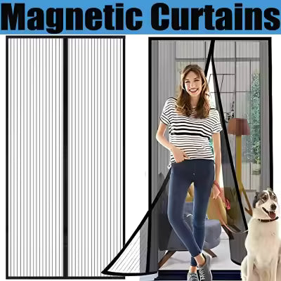 Magnetic Screen Door – Hands-Free Mesh Curtain* 🦟🚪