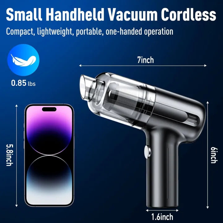 Portable Wireless Car Vacuum Cleaner – 6000Pa High Suction* 🚗💨
