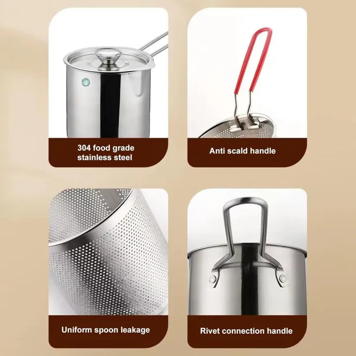 *Stainless Steel Mini Deep Fryer Pot – Compact Cooking Solution* 🍟✨