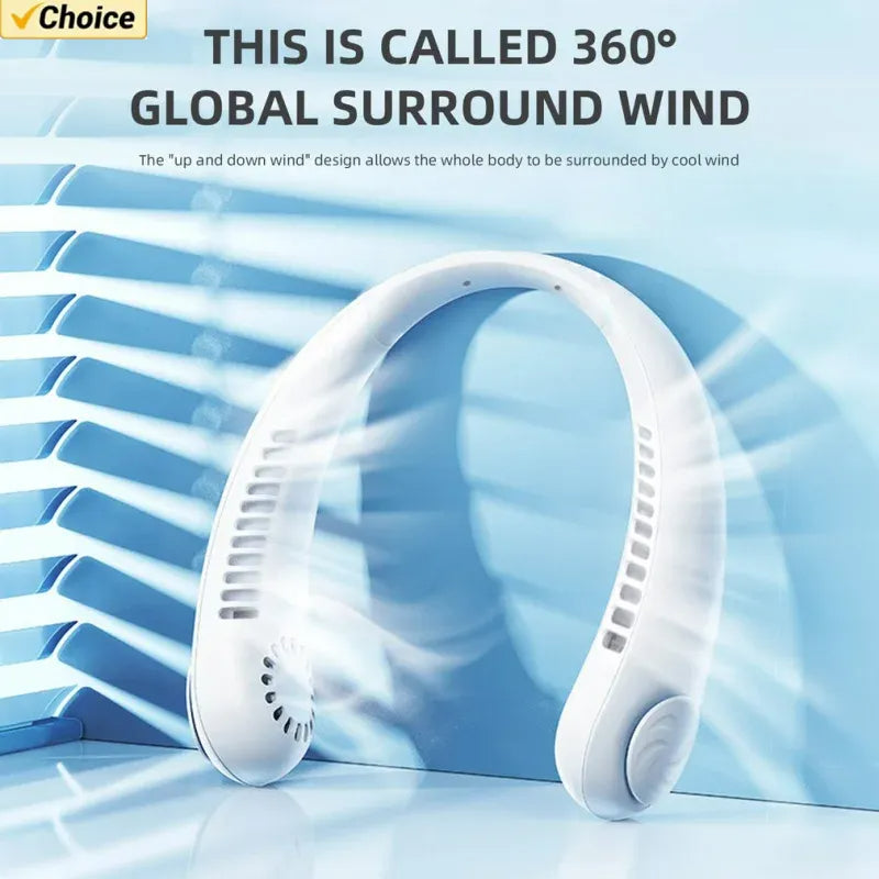 New Bladeless Neck Fan – Stay Cool Anywhere, Anytime* ❄️🌬️
