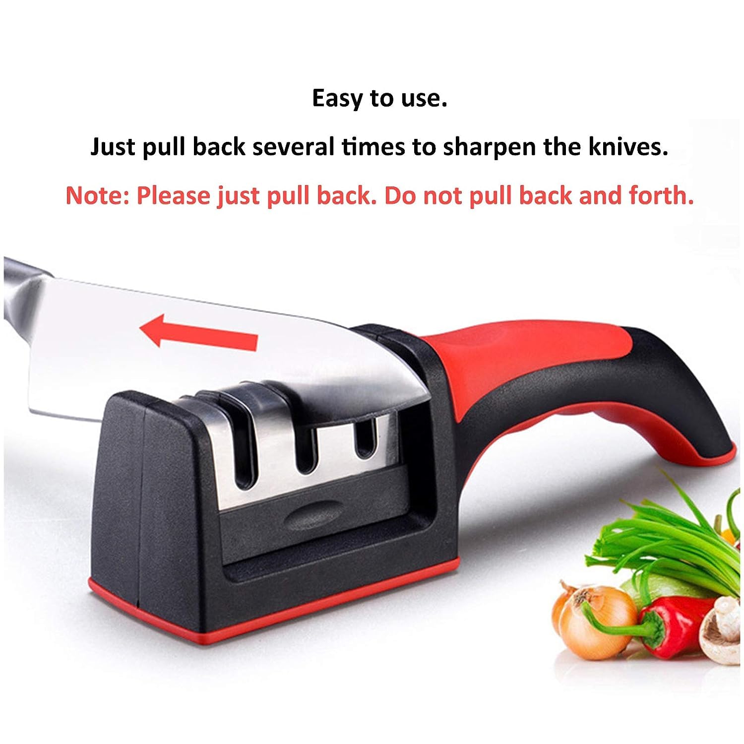 *3-Stage Knife Sharpener – Sharp Blades, Easy Life!* 🔪