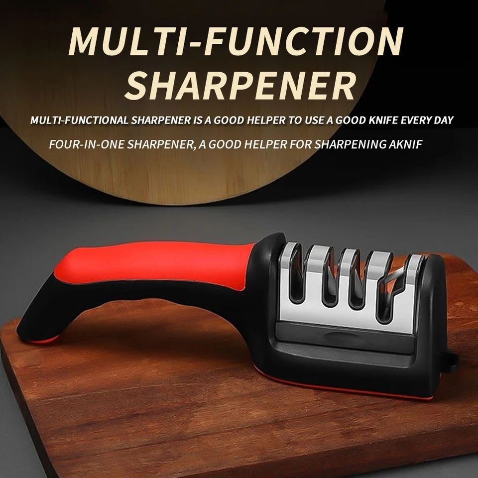 *3-Stage Knife Sharpener – Sharp Blades, Easy Life!* 🔪