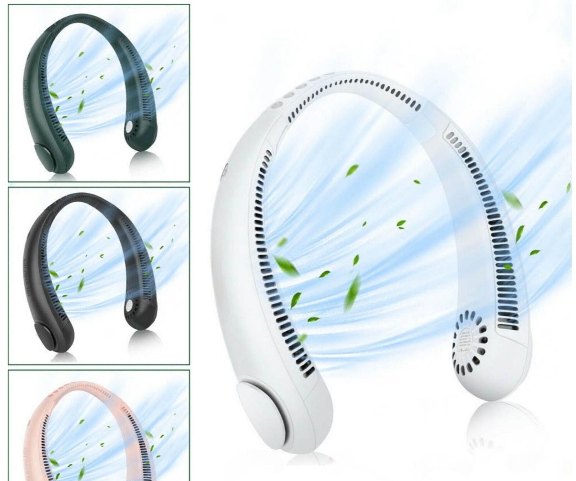 New Bladeless Neck Fan – Stay Cool Anywhere, Anytime* ❄️🌬️