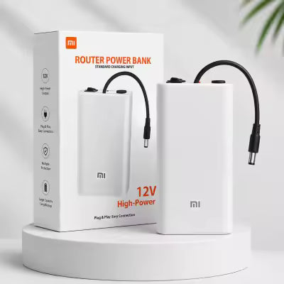 12V High-Power Router Power Bank 20000mAh | 6 Cell Backup Battery | Compatible with ONTs & Wi-Fi Routers | 20,000 AMH High Capacity Backup | WiFi Router UPS Power Bank 12 Volts 8 to 10 Hours Backup