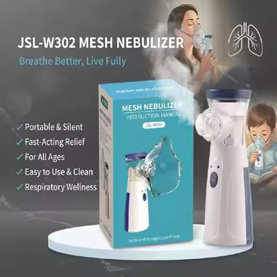 Portable Mesh Nebulizer – Quiet & Efficient Respiratory Support