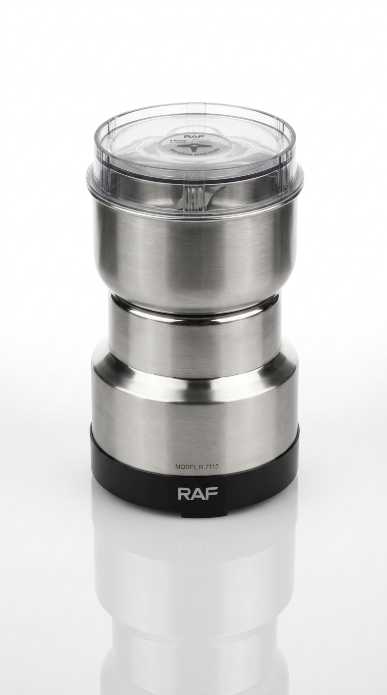 RAF Multi-functional Stainless Steel Coffee & Spice Grinder – Model R.7113