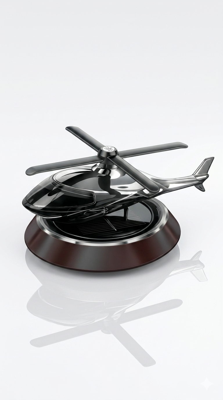 Solar Powered Rotating Helicopter Car Air Freshener* 🚁☀️