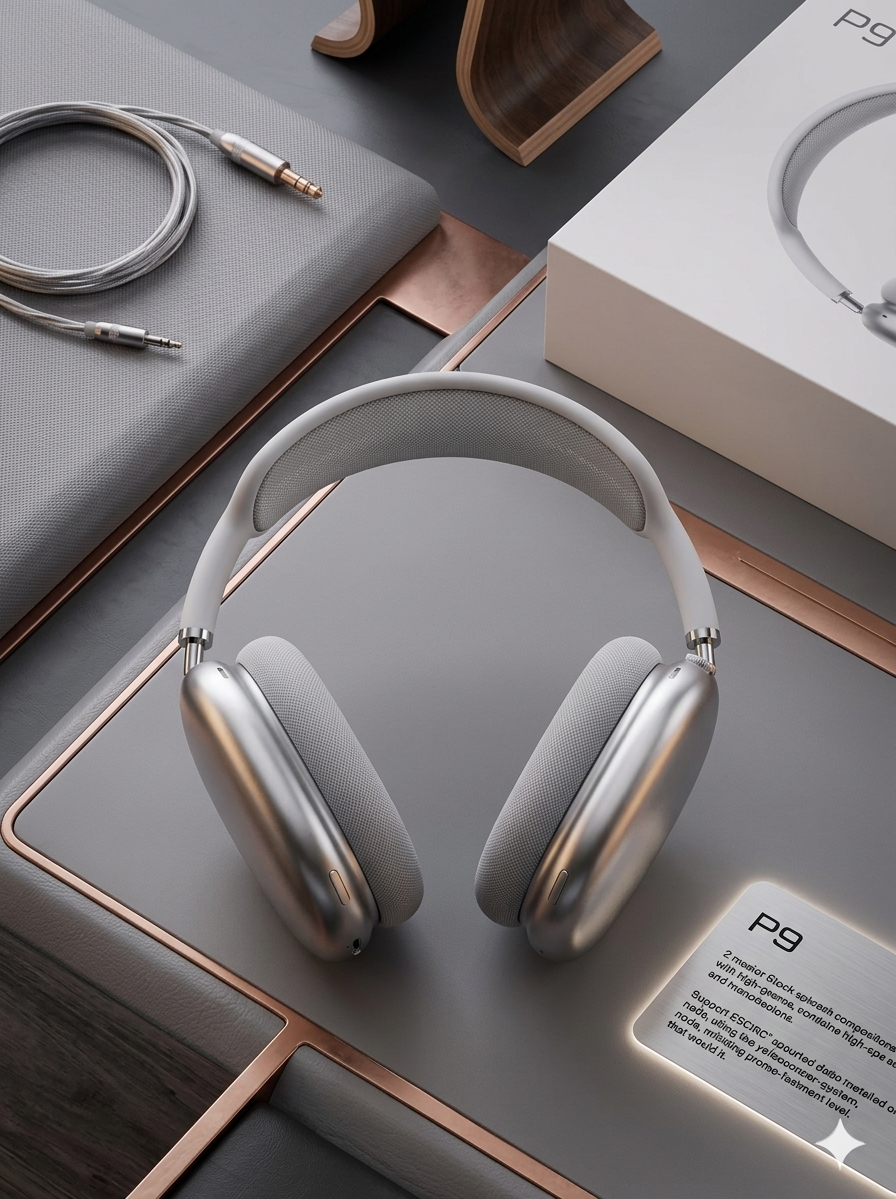 P9 Pro Wireless Headphones – Bluetooth 5.2 & Sliding Case Design* 🎧